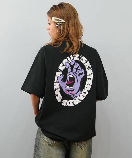 SANTA CRUZ（サンタクルーズ）の「【ユニセックス】SANTACRUZ/サンタクルーズ バックプリントTシャツ 502252431（Tシャツ/カットソー・レディース・ホワイト×パープル/ホワイト/ブラック×パープル/ブラック×グリーン/ブラック/ホワイト×グリーン・M/XL/L）」の5枚目の写真