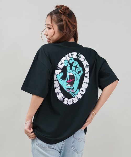 SANTA CRUZ（サンタクルーズ）の「【ユニセックス】SANTACRUZ/サンタクルーズ バックプリントTシャツ 502252431（Tシャツ/カットソー・レディース・ホワイト×パープル/ホワイト/ブラック×パープル/ブラック×グリーン/ブラック/ホワイト×グリーン・M/XL/L）」の4枚目の写真