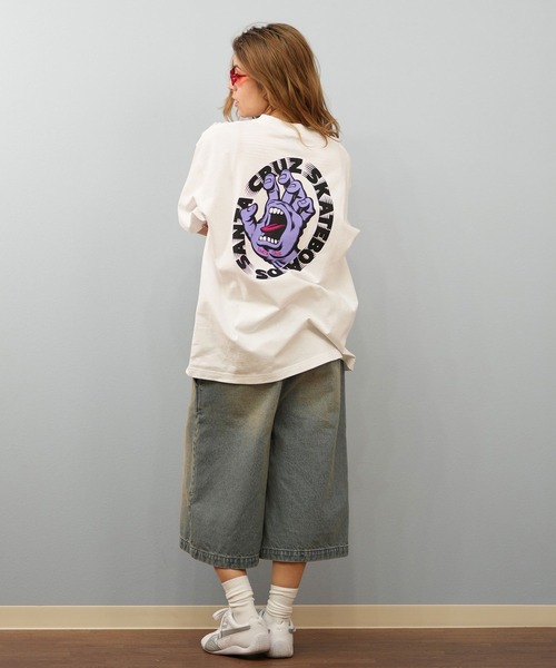 SANTA CRUZ（サンタクルーズ）の「【ユニセックス】SANTACRUZ/サンタクルーズ バックプリントTシャツ 502252431（Tシャツ/カットソー・レディース・ホワイト×パープル/ホワイト/ブラック×パープル/ブラック×グリーン/ブラック/ホワイト×グリーン・M/XL/L）」の16枚目の写真