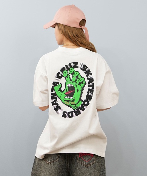 SANTA CRUZ（サンタクルーズ）の「【ユニセックス】SANTACRUZ/サンタクルーズ バックプリントTシャツ 502252431（Tシャツ/カットソー・レディース・ホワイト×パープル/ホワイト/ブラック×パープル/ブラック×グリーン/ブラック/ホワイト×グリーン・M/XL/L）」の9枚目の写真