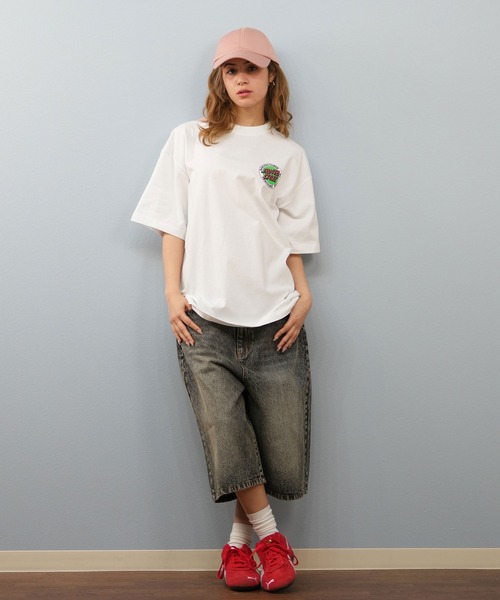 SANTA CRUZ（サンタクルーズ）の「【ユニセックス】SANTACRUZ/サンタクルーズ バックプリントTシャツ 502252431（Tシャツ/カットソー・レディース・ホワイト×パープル/ホワイト/ブラック×パープル/ブラック×グリーン/ブラック/ホワイト×グリーン・M/XL/L）」の10枚目の写真