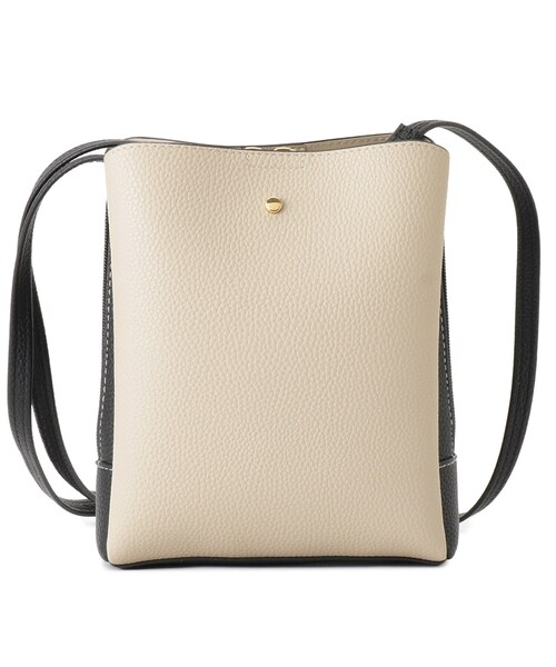 SHOO・LA・RUE（シューラルー）の「【軽量】ふわっと軽い 3層ショルダーバッグ（ショルダーバッグ・レディース・ブラック/イエロー系その他/ブラック系4/シルバー/ベージュ系4/オフホワイト・00）」の3枚目の写真