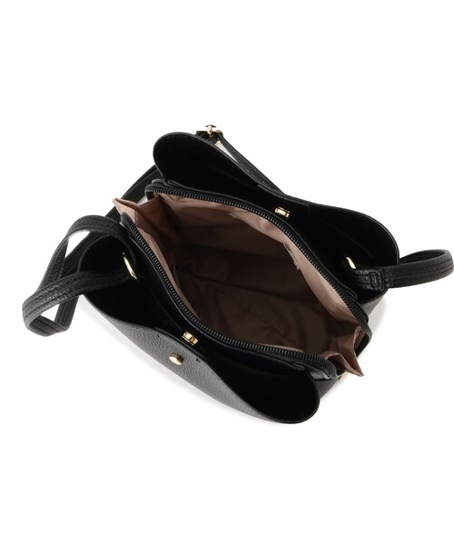 SHOO・LA・RUE（シューラルー）の「【軽量】ふわっと軽い 3層ショルダーバッグ（ショルダーバッグ・レディース・ブラック/イエロー系その他/ブラック系4/シルバー/ベージュ系4/オフホワイト・00）」の14枚目の写真