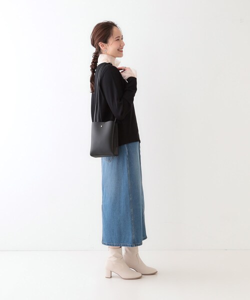 SHOO・LA・RUE（シューラルー）の「【軽量】ふわっと軽い 3層ショルダーバッグ（ショルダーバッグ・レディース・ブラック/イエロー系その他/ブラック系4/シルバー/ベージュ系4/オフホワイト・00）」の22枚目の写真