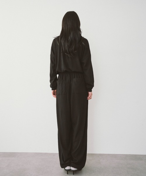 HANNE(アン)の「リブヘンリーロンパース(サロペット/オーバーオール・レディース・アイボリー/ブラック/ベージュ・SMALL/MEDIUM)」の14枚目の写真