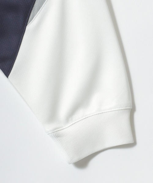 BEN DAVIS（ベンデイビス）の「BEN DAVIS/ベンデイビス PRACTICE LS TEE/オーバーサイズ メッシュ ブロークコア ゲームシャツ ユニフォームデザイン ロゴ ワンポイント刺繍 ロングスリーブTシャツ/ロンT/レディース メンズ（Tシャツ/カットソー・メンズ・ホワイト/スカイブルー/ブラック・M/L/XL）」の7枚目の写真