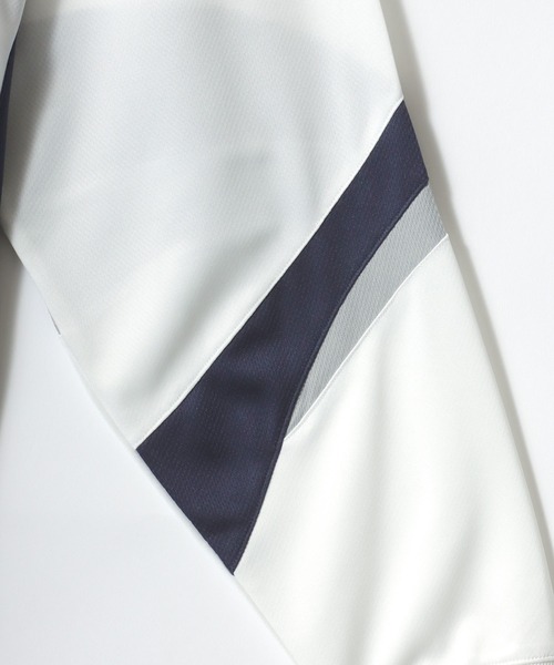 BEN DAVIS（ベンデイビス）の「BEN DAVIS/ベンデイビス PRACTICE LS TEE/オーバーサイズ メッシュ ブロークコア ゲームシャツ ユニフォームデザイン ロゴ ワンポイント刺繍 ロングスリーブTシャツ/ロンT/レディース メンズ（Tシャツ/カットソー・メンズ・ホワイト/スカイブルー/ブラック・M/L/XL）」の12枚目の写真