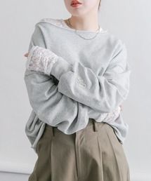 KBF | オフショルダーロゴスウェット(スウェット)