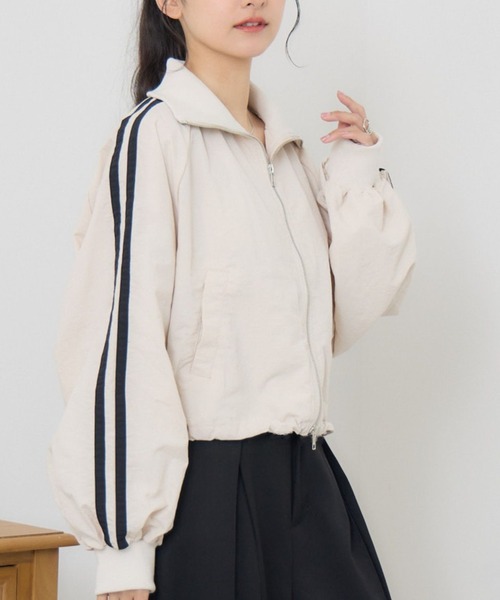 RETRO GIRL（レトロガール）の「ショートトラックJK（その他アウター・レディース・ブラウン/ナチュラル/ブルー・FREE）」の3枚目の写真