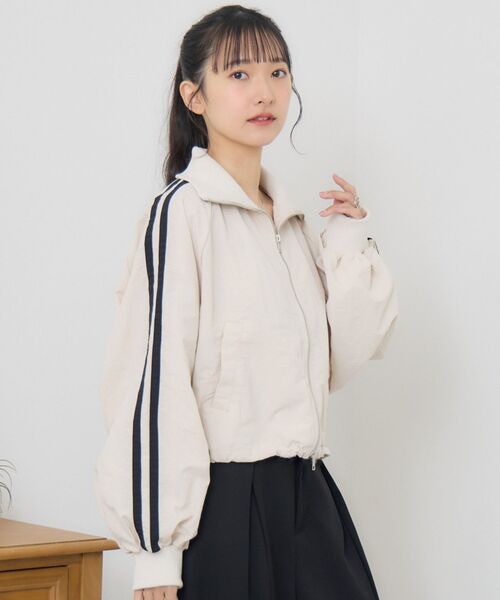 RETRO GIRL（レトロガール）の「ショートトラックJK（その他アウター・レディース・ブラウン/ナチュラル/ブルー・FREE）」の4枚目の写真