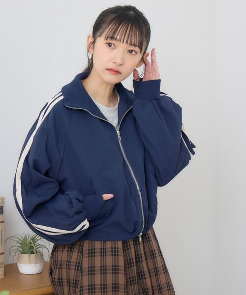 RETRO GIRL（レトロガール）の「ショートトラックJK（その他アウター・レディース・ブラウン/ナチュラル/ブルー・FREE）」の5枚目の写真