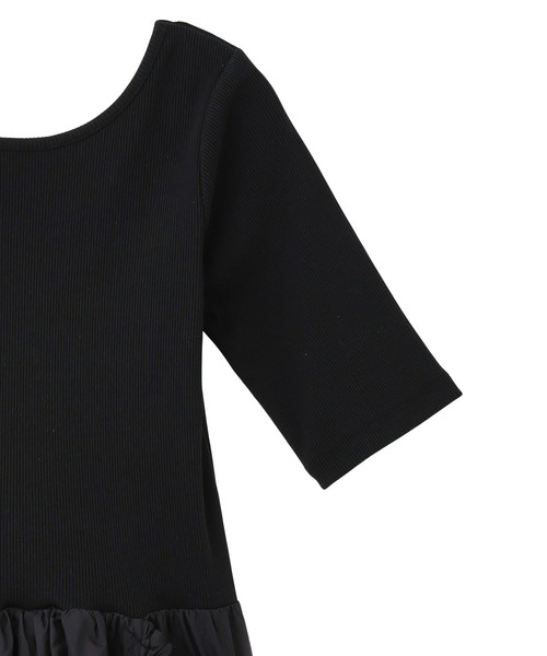 ROSE BUD(ローズバッド)の「DOCKING DRESS(ワンピース・レディース・ブラック/ベージュ・ONE SIZE)」の5枚目の写真