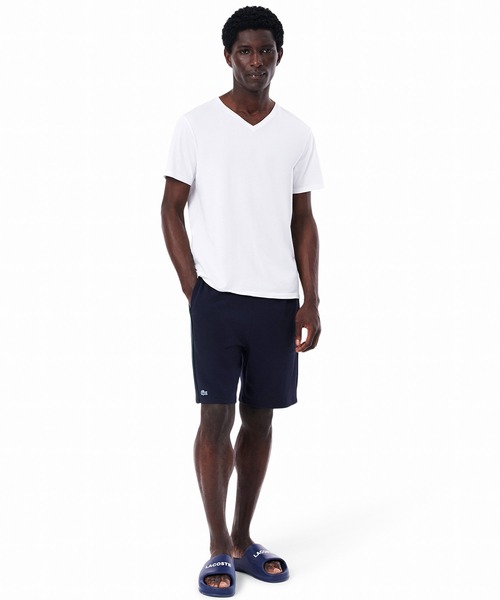 LACOSTE(ラコステ)の「3枚セット スリムフィット エッセンシャル ラウンジVネック半袖Tシャツ / 3パックTシャツ(Tシャツ/カットソー・メンズ・ホワイト/ブラック・L/M/S/XL)」の7枚目の写真