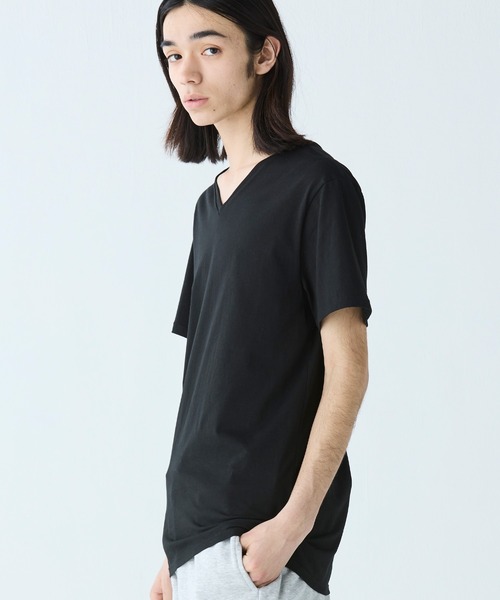 LACOSTE(ラコステ)の「3枚セット スリムフィット エッセンシャル ラウンジVネック半袖Tシャツ / 3パックTシャツ(Tシャツ/カットソー・メンズ・ホワイト/ブラック・L/M/S/XL)」の13枚目の写真