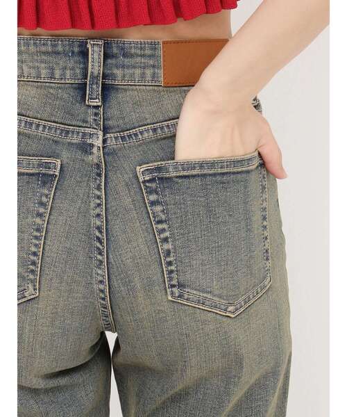 EVRIS（エヴリス）の「Embroideryフレアデニムパンツ（デニムパンツ・レディース・インディゴブルー/ライトブルー・MEDIUM/SMALL）」の22枚目の写真