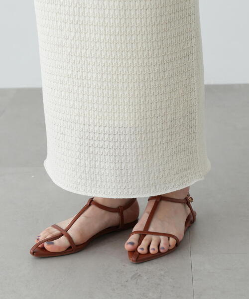 N.（N. Natural Beauty Basic）（エヌエヌナチュラルビューティーベーシック）の「柄編みニットセットアップ（セットアップ・レディース・ブラック/カーキ/オフホワイト・MEDIUM）」の18枚目の写真