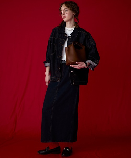 BONLECILL Marche(ボンルシールマルシェ)の「【BONLECILL Marche】《ポーチ付き》2wayソフトマルシェハンドバッグ/ショルダーバッグ(ハンドバッグ・レディース・ブラック/キャメル・FREE)」の19枚目の写真