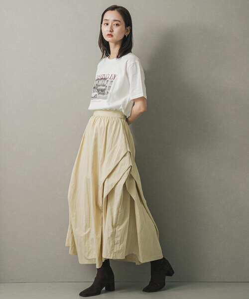 SACUCA タックギャザースカート　フリーサイズ fit=scale-down,w=1200