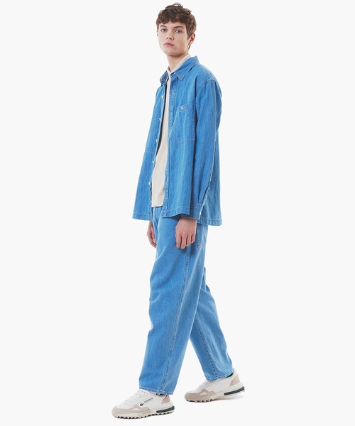 LACOSTE(ラコステ)の「コットンリネンデニムシャツジャケット(シャツ/ブラウス・メンズ・ダークインディゴブルー/ライトインディゴブルー/ブラック・41/39/38/40)」の18枚目の写真