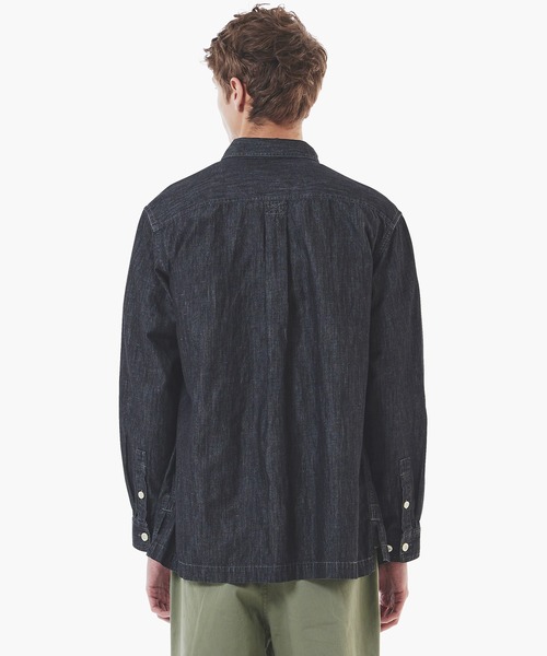 LACOSTE(ラコステ)の「コットンリネンデニムシャツジャケット(シャツ/ブラウス・メンズ・ダークインディゴブルー/ライトインディゴブルー/ブラック・41/39/38/40)」の5枚目の写真