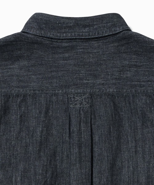 LACOSTE(ラコステ)の「コットンリネンデニムシャツジャケット(シャツ/ブラウス・メンズ・ダークインディゴブルー/ライトインディゴブルー/ブラック・41/39/38/40)」の11枚目の写真