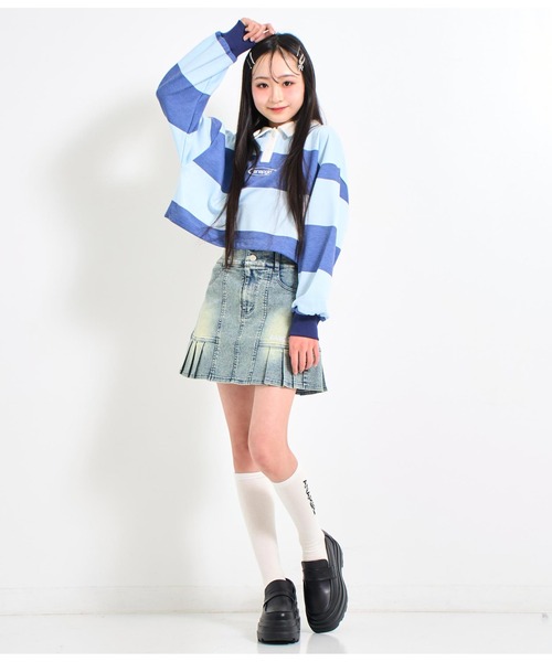 ANAP GiRL(アナップガール)の「ロゴハイソックス(抗菌防臭加工)(ソックス/靴下・キッズ・ホワイト/ブラック・FREE)」の16枚目の写真