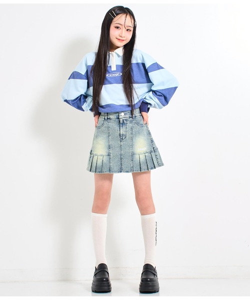 ANAP GiRL(アナップガール)の「ロゴハイソックス(抗菌防臭加工)(ソックス/靴下・キッズ・ホワイト/ブラック・FREE)」の17枚目の写真