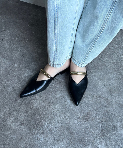 DouDou(ドゥドゥ)の「GOLDモチーフミュール(ブーツ・レディース・シルバー/ブラック・SMALL/MEDIUM/LARGE/X-LARGE)」の3枚目の写真