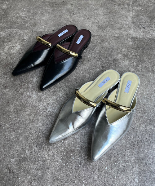 DouDou(ドゥドゥ)の「GOLDモチーフミュール(ブーツ・レディース・シルバー/ブラック・SMALL/MEDIUM/LARGE/X-LARGE)」の5枚目の写真