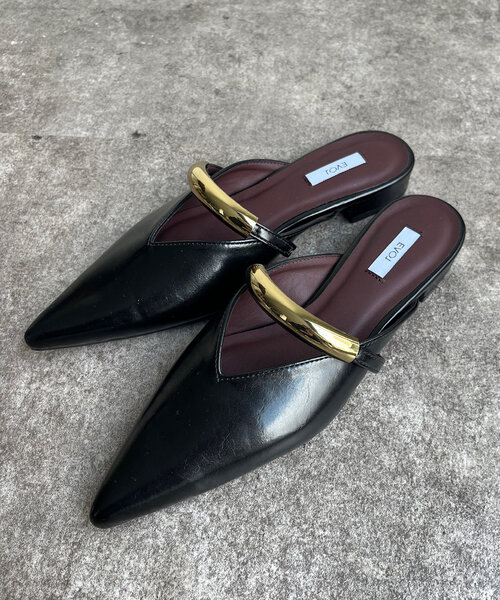 DouDou(ドゥドゥ)の「GOLDモチーフミュール(ブーツ・レディース・シルバー/ブラック・SMALL/MEDIUM/LARGE/X-LARGE)」の7枚目の写真