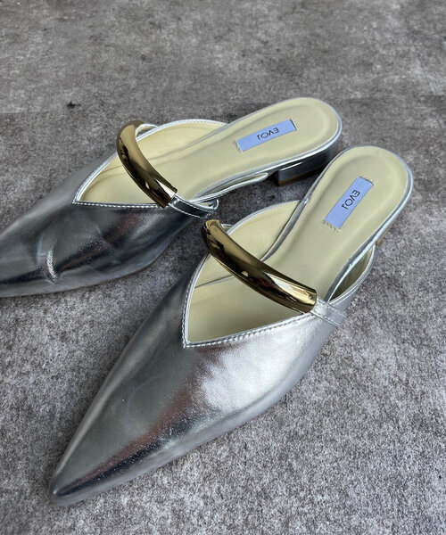 DouDou(ドゥドゥ)の「GOLDモチーフミュール(ブーツ・レディース・シルバー/ブラック・SMALL/MEDIUM/LARGE/X-LARGE)」の13枚目の写真