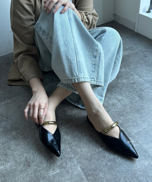 DouDou(ドゥドゥ)の「GOLDモチーフミュール(ブーツ・レディース・シルバー/ブラック・SMALL/MEDIUM/LARGE/X-LARGE)」の14枚目の写真