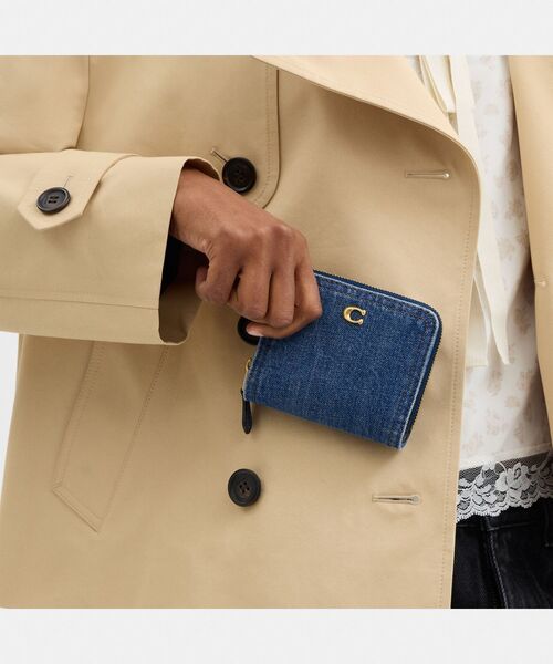 新作コラボ COACH◆エッセンシャル ビルフォールド ウォレット エッセンシャル ビルフォールド ウォレット・デニム（財布