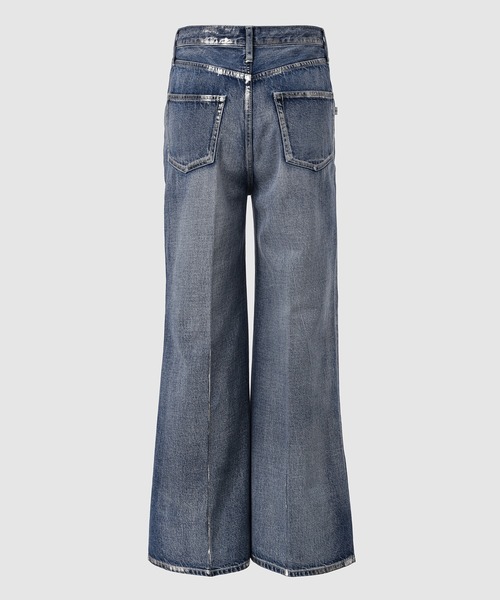 FACETASM（ファセッタズム）の「FOIL DENIM PANTS（デニムパンツ・メンズ・インディゴブルー・3/4）」の2枚目の写真