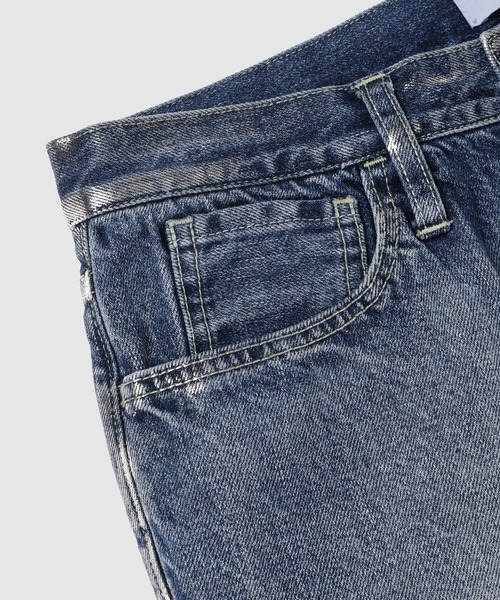 FACETASM（ファセッタズム）の「FOIL DENIM PANTS（デニムパンツ・メンズ・インディゴブルー・3/4）」の3枚目の写真