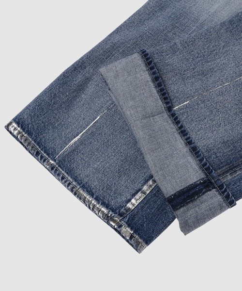 FACETASM（ファセッタズム）の「FOIL DENIM PANTS（デニムパンツ・メンズ・インディゴブルー・3/4）」の5枚目の写真