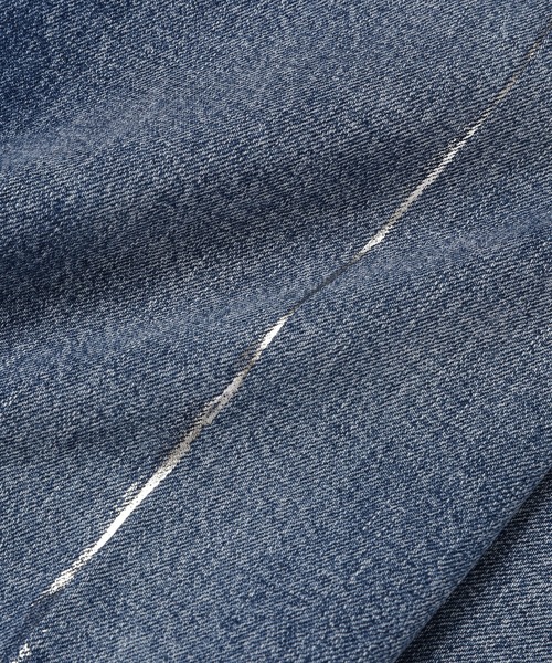 FACETASM（ファセッタズム）の「FOIL DENIM PANTS（デニムパンツ・メンズ・インディゴブルー・3/4）」の8枚目の写真