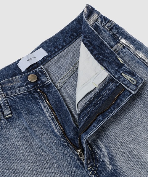 FACETASM（ファセッタズム）の「FOIL DENIM PANTS（デニムパンツ・メンズ・インディゴブルー・3/4）」の9枚目の写真