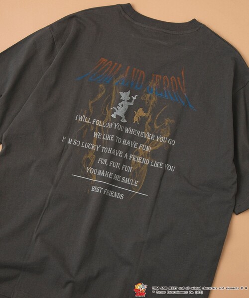 Tom＆Jerry（トムアンドジェリー）の「【好評につき追加生産】TOM and JERRY /（トムとジェリー）ヴィンテージライクTシャツ（Tシャツ/カットソー・メンズ・オフホワイト/ライトブルー/ダークグレー/その他3/その他1/その他9/その他4・M/S/XL/L）」の4枚目の写真