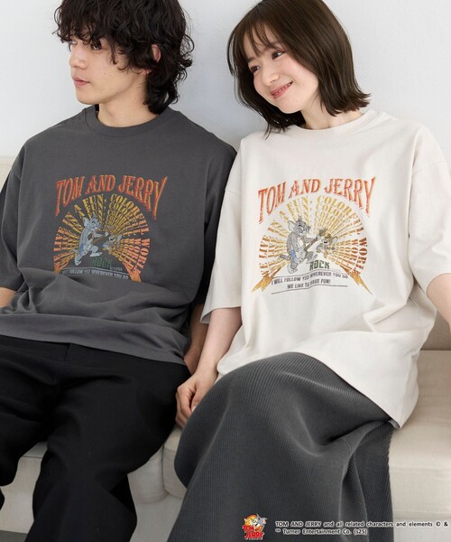 Tom＆Jerry（トムアンドジェリー）の「【好評につき追加生産】TOM and JERRY /（トムとジェリー）ヴィンテージライクTシャツ（Tシャツ/カットソー・メンズ・オフホワイト/ライトブルー/ダークグレー/その他3/その他1/その他9/その他4・M/S/XL/L）」の8枚目の写真