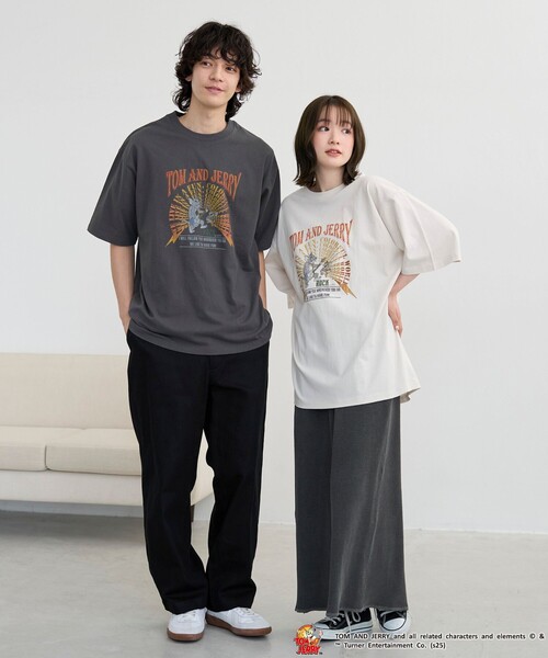 Tom＆Jerry（トムアンドジェリー）の「【好評につき追加生産】TOM and JERRY /（トムとジェリー）ヴィンテージライクTシャツ（Tシャツ/カットソー・メンズ・オフホワイト/ライトブルー/ダークグレー/その他3/その他1/その他9/その他4・M/S/XL/L）」の10枚目の写真