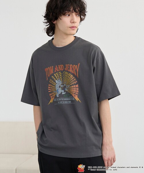 Tom＆Jerry（トムアンドジェリー）の「【好評につき追加生産】TOM and JERRY /（トムとジェリー）ヴィンテージライクTシャツ（Tシャツ/カットソー・メンズ・オフホワイト/ライトブルー/ダークグレー/その他3/その他1/その他9/その他4・M/S/XL/L）」の12枚目の写真