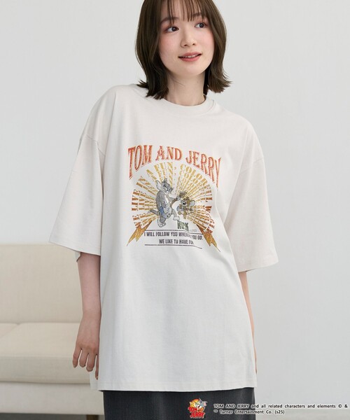 Tom＆Jerry（トムアンドジェリー）の「【好評につき追加生産】TOM and JERRY /（トムとジェリー）ヴィンテージライクTシャツ（Tシャツ/カットソー・メンズ・オフホワイト/ライトブルー/ダークグレー/その他3/その他1/その他9/その他4・M/S/XL/L）」の18枚目の写真