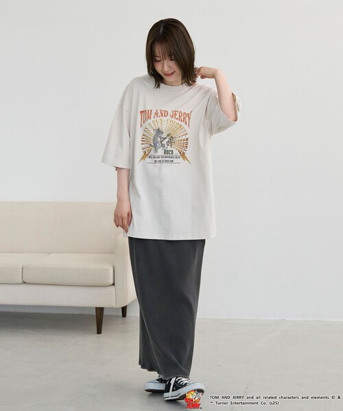 Tom＆Jerry（トムアンドジェリー）の「【好評につき追加生産】TOM and JERRY /（トムとジェリー）ヴィンテージライクTシャツ（Tシャツ/カットソー・メンズ・オフホワイト/ライトブルー/ダークグレー/その他3/その他1/その他9/その他4・M/S/XL/L）」の19枚目の写真