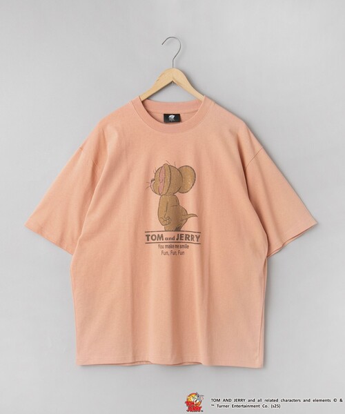 アトリエggトムとジェリー LOVE LETTER Tシャツ 1½ tシャツ トムとジェリーTシャツ（後ろ姿プリント） レディース