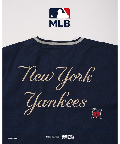 MLB(メジャーリーグベースボール)の「MLB YANKEES COTTON BASEBALL S/S(シャツ/ブラウス・メンズ・ネイビー・MEDIUM/LARGE/X-LARGE)」の4枚目の写真