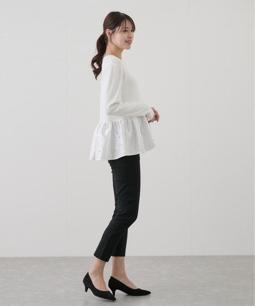 Jayro(ジャイロ)の「裾切替フリルプルオーバー(Tシャツ/カットソー・レディース・オフホワイト/ブラック・M)」の19枚目の写真