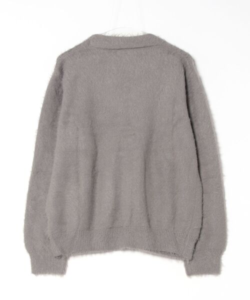 Mela(メラ)の「Vneck SHAGGY CARDIGAN(カーディガン/ボレロ・レディース・ライトグレー/ホワイト/グレー/ブラック・FREE)」の8枚目の写真