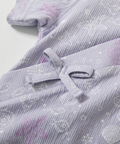 devirock(デビロック)の「着心地やわらか おやすみ甚平 ロンパース(浴衣・キッズ・ピンク系1/ブルー系1/ネイビー系1/グレー系1・70cm/80cm)」の11枚目の写真