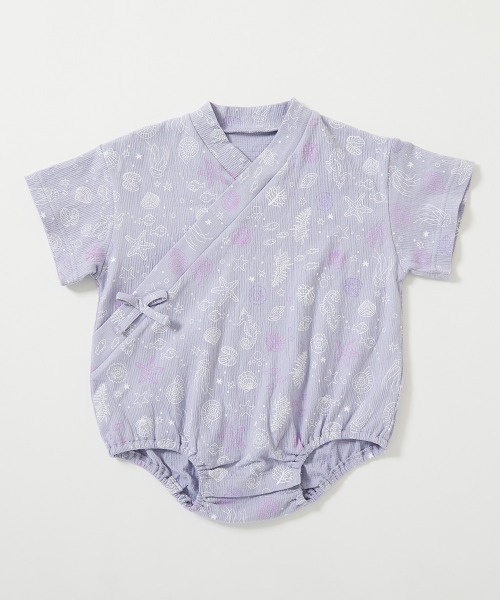 devirock(デビロック)の「着心地やわらか おやすみ甚平 ロンパース(浴衣・キッズ・ピンク系1/ブルー系1/ネイビー系1/グレー系1・70cm/80cm)」の13枚目の写真